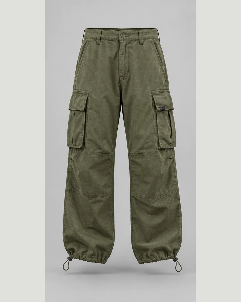 Cipher Ripstop Cargo — Olive, front view
